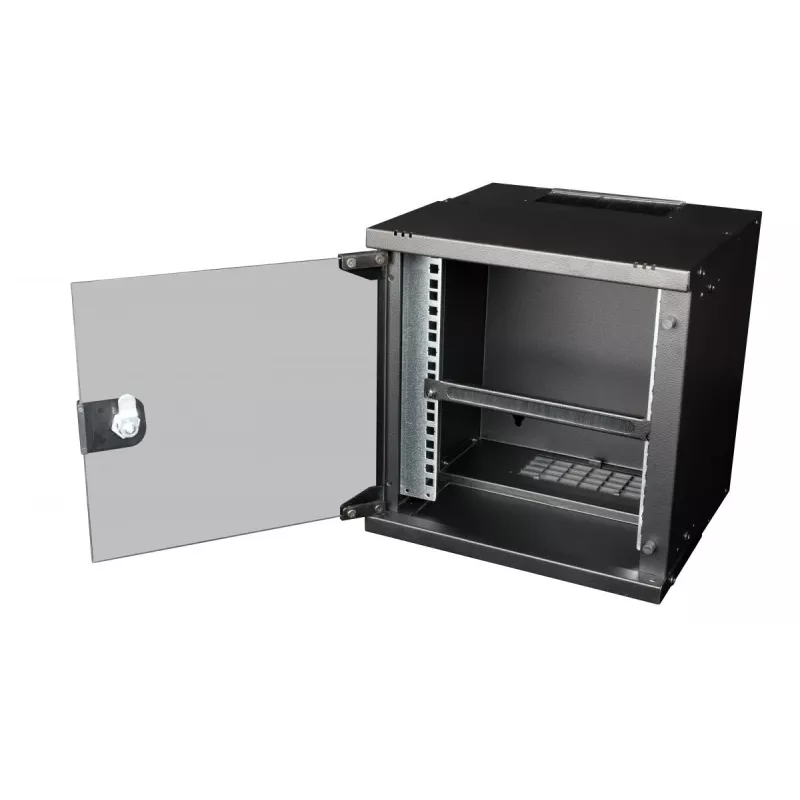 Painel de gestão de cabos EQUIP EZMB-10-B, metal, preto, acessório 1HE