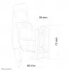 Suporte de parede para altifalante Sonos Play3 Neomounts NM-WS300 preto – totalmente articulado
