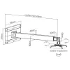Techly ICA-PM 21 Suporte de projetor parede preto