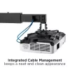 Techly ICA-PM 21 Suporte de projetor parede preto
