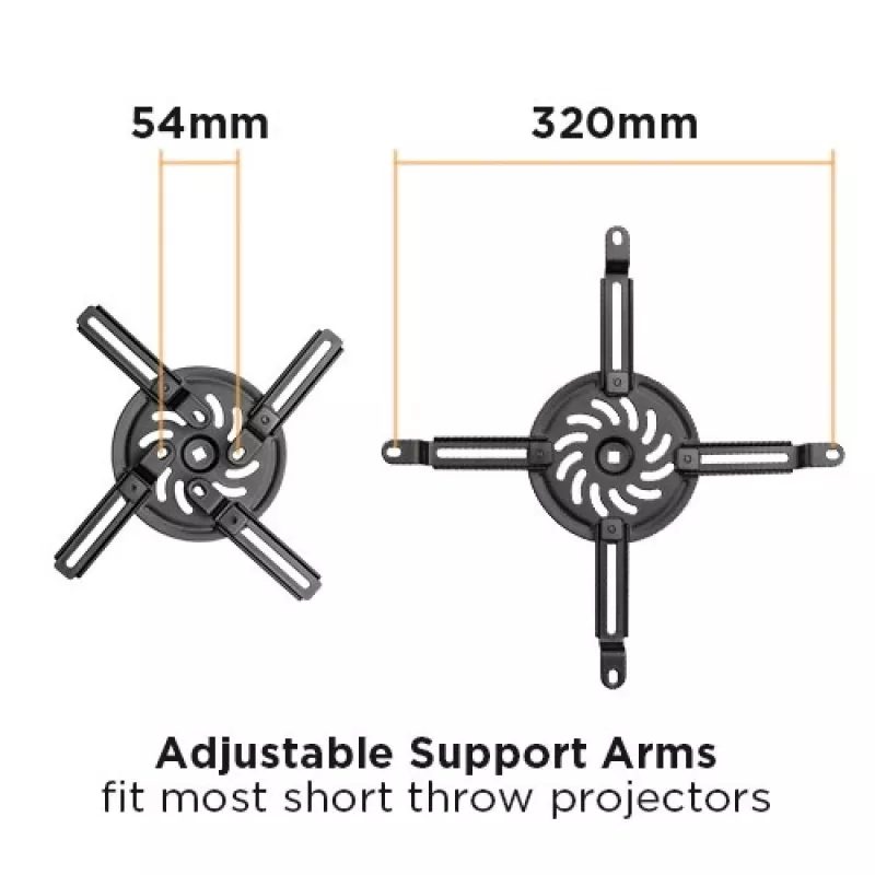 Techly ICA-PM 21 Suporte de projetor parede preto