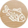 Carimbo Colop 165224 redondo borracha madeira 3 cm