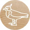 Carimbo Colop 165224 redondo borracha madeira 3 cm
