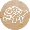 Carimbo Colop 165224 redondo borracha madeira 3 cm