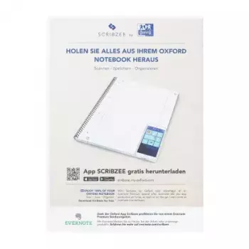 Bloco de notas Oxford 100050356 A4 80 folhas Amarelo