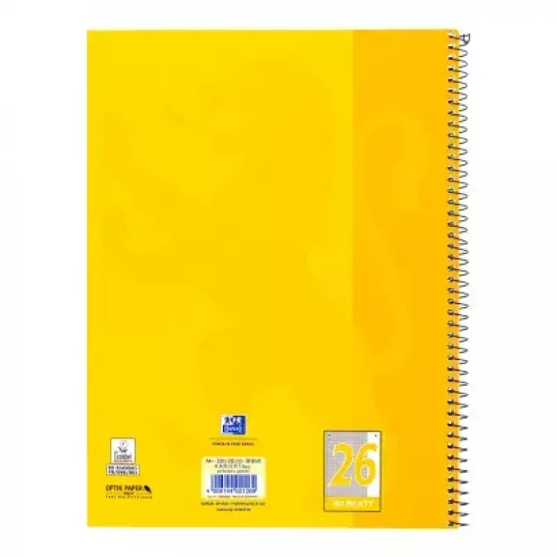 Bloco de notas Oxford 100050356 A4 80 folhas Amarelo