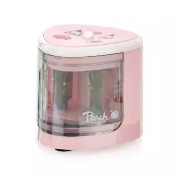 Afia-lápis elétrico Peach PO102 Rosa, Branco