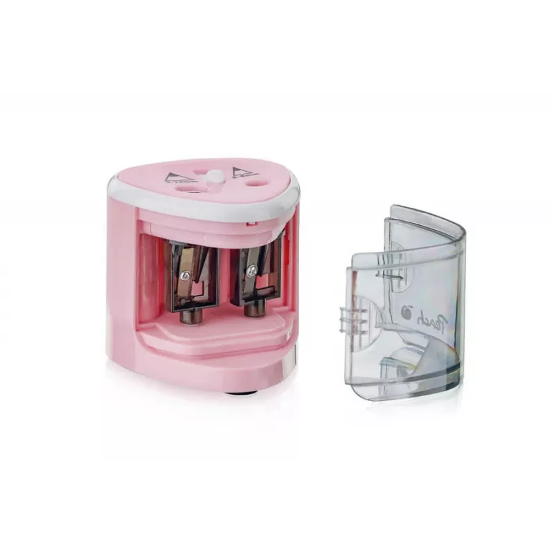 Afia-lápis elétrico Peach PO102 Rosa, Branco