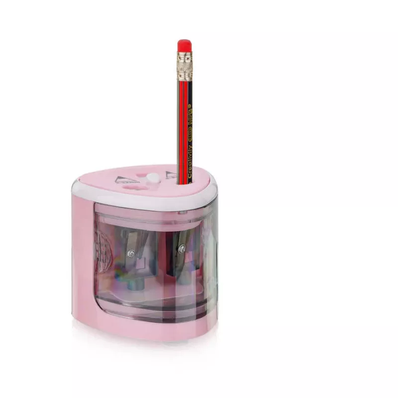 Afia-lápis elétrico Peach PO102 Rosa, Branco