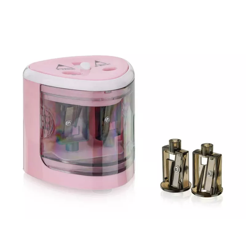 Afia-lápis elétrico Peach PO102 Rosa, Branco