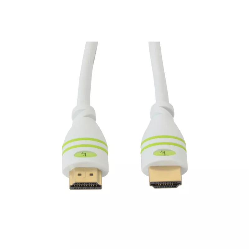 Cabo HDMI High Speed com Ethernet A/A M/M Techly 2 m branco ICOC HDMI-4-020WH