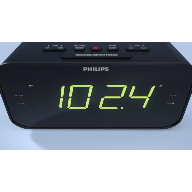 Philips TAR3306/12 despertador digital preto