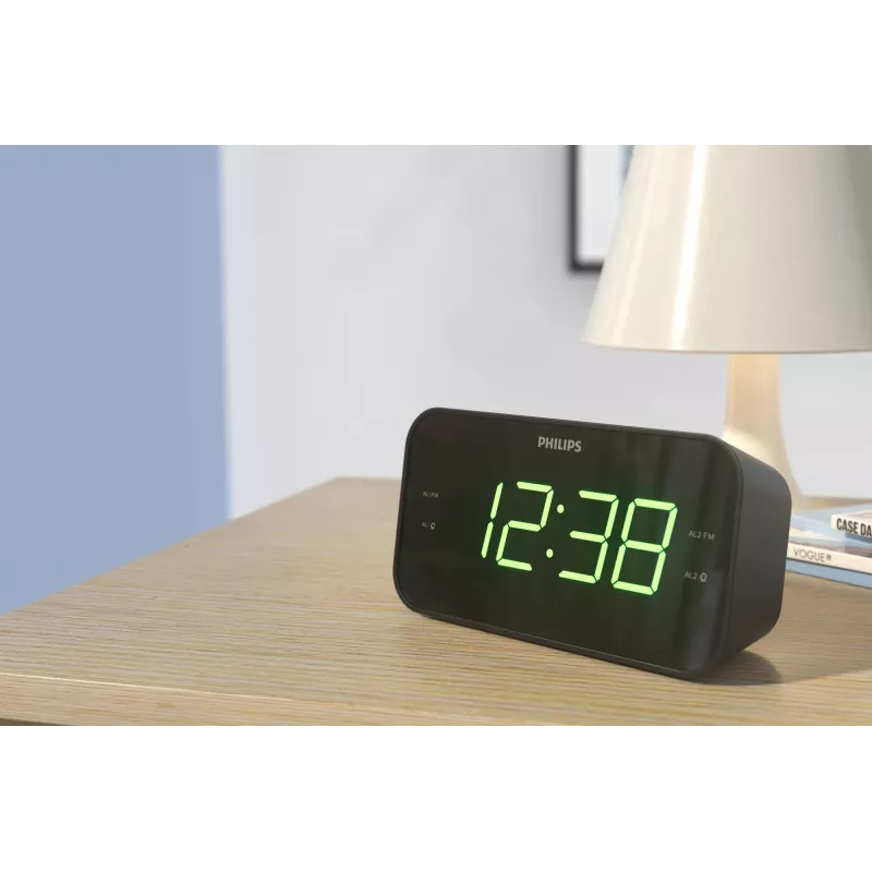 Philips TAR3306/12 despertador digital preto