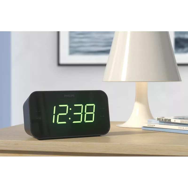 Philips TAR3306/12 despertador digital preto
