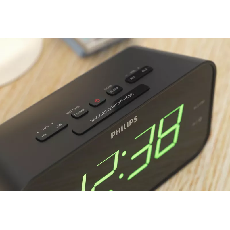 Philips TAR3306/12 despertador digital preto