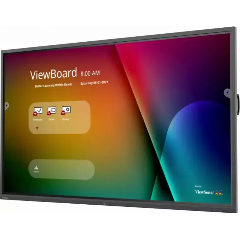 Viewsonic IFP9850-4 Ecrã de sinalização interativo 2,49 m (98 polegadas) LCD Wi-Fi 350 cd/m² 4K Ultra HD preto ecrã tátil processador integrado Android 9