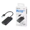 LogiLink hub USB 3.2 Gen1 de 4 portas preto 5000 Mbit/s ABS
