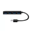 LogiLink hub USB 3.2 Gen1 de 4 portas preto 5000 Mbit/s ABS