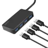 LogiLink hub USB 3.2 Gen1 de 4 portas preto 5000 Mbit/s ABS