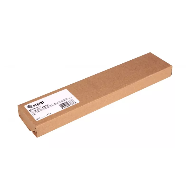 Painel de gestão de cabos EQUIP EZMB-10-G — metal, cinzento, 1U, 60 g