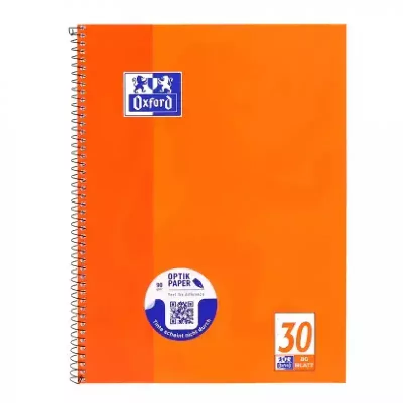 Bloco de notas Oxford 100050359 A4 80 folhas laranja