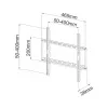 Suporte de parede para TV Techly ICA-PLB-162MW 139,7 cm (55 polegadas) branco