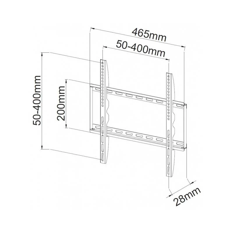 Suporte de parede para TV Techly ICA-PLB-162MW 139,7 cm (55 polegadas) branco