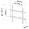 Suporte de parede fixo fino Techly para TV LED LCD 23-55 preto” ICA-PLB 162M