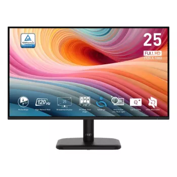 Monitor de computador MSI PRO MP251LDE E2 62,2 cm (24,5 polegadas) 1920 x 1080 píxeis Full HD LED preto