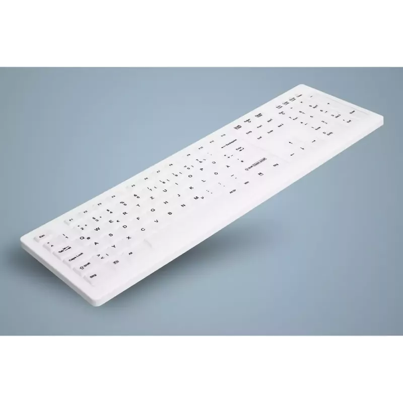 Teclado Contour Design Active Key AK-C8100FA-UVS-W/GE médico USB QWERTY UK inglês branco