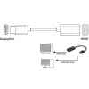 Techly IADAP-DP-HDMIF8K adaptador ativo de DisplayPort 1.4 (M) para HDMI (F), 8K, preto