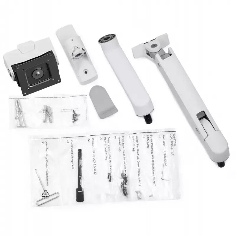 Ergotron HX Series HX ARM COM ARTICULAÇÃO DE ROTAÇÃO PARA CARGAS MUITO PESADAS PAREDE BRANCO PARA MONITORES 1000R 57 POLEGADAS