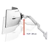 Ergotron HX Series HX ARM COM ARTICULAÇÃO DE ROTAÇÃO PARA CARGAS MUITO PESADAS PAREDE BRANCO PARA MONITORES 1000R 57 POLEGADAS