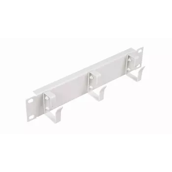 Equip EZMR-10-G painel passa-cabos de 10 polegadas 1U com argolas, cinzento claro