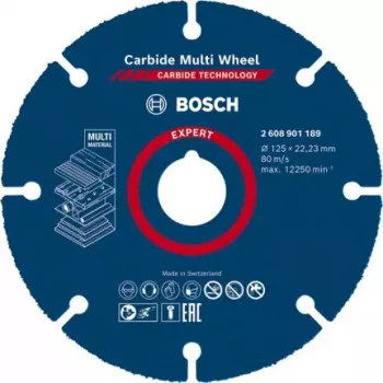 Bosch 2 608 901 189 acessório de lixar/cortar para ferramenta rotativa plástico, madeira disco de corte