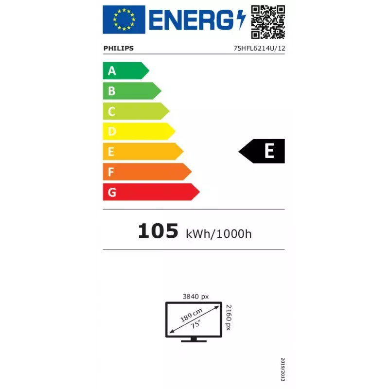 Philips 75HFL6214U/12 190,5 cm (75 polegadas) televisor profissional MediaSuite para hotéis, 4K Ultra HD, Smart TV, Android TV, LED