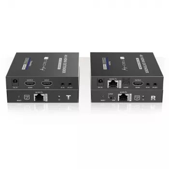Techly IDATA-EXT-676 transmissor e recetor AV preto