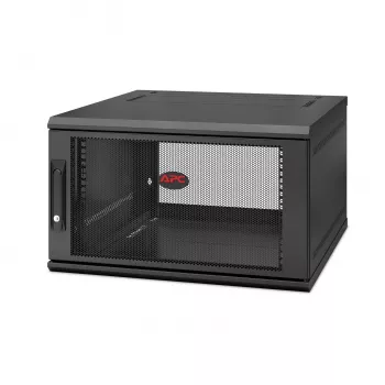 APC NetShelter WX AR106SH6, 6U, armário de patch 19 polegadas, montagem na parede, pré-montado, 600 mm de profundidade