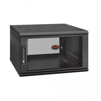 APC NetShelter WX AR106SH6, 6U, armário de patch 19 polegadas, montagem na parede, pré-montado, 600 mm de profundidade
