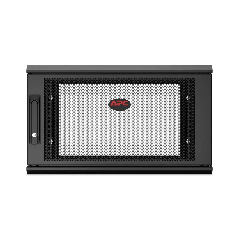 APC NetShelter WX AR106SH6, 6U, armário de patch 19 polegadas, montagem na parede, pré-montado, 600 mm de profundidade