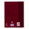 Caderno Oxford 100050355 A4 80 folhas bordô