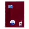 Caderno Oxford 100050355 A4 80 folhas bordô