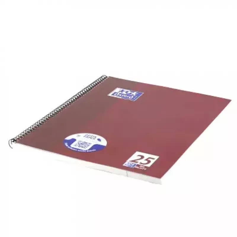 Caderno Oxford 100050355 A4 80 folhas bordô