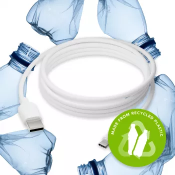 dbramante1928 re-charge Pro - Cabo 2,5m USB-A para USB-C - W, 2,5 m, USB A, USB C, USB 2.0, 0,48 Gbit/s, branco