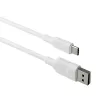 dbramante1928 re-charge CB25ACWH7090 cabo USB-A para USB-C, USB 2.0, 2,5 m, 36 W, plástico reciclado, branco