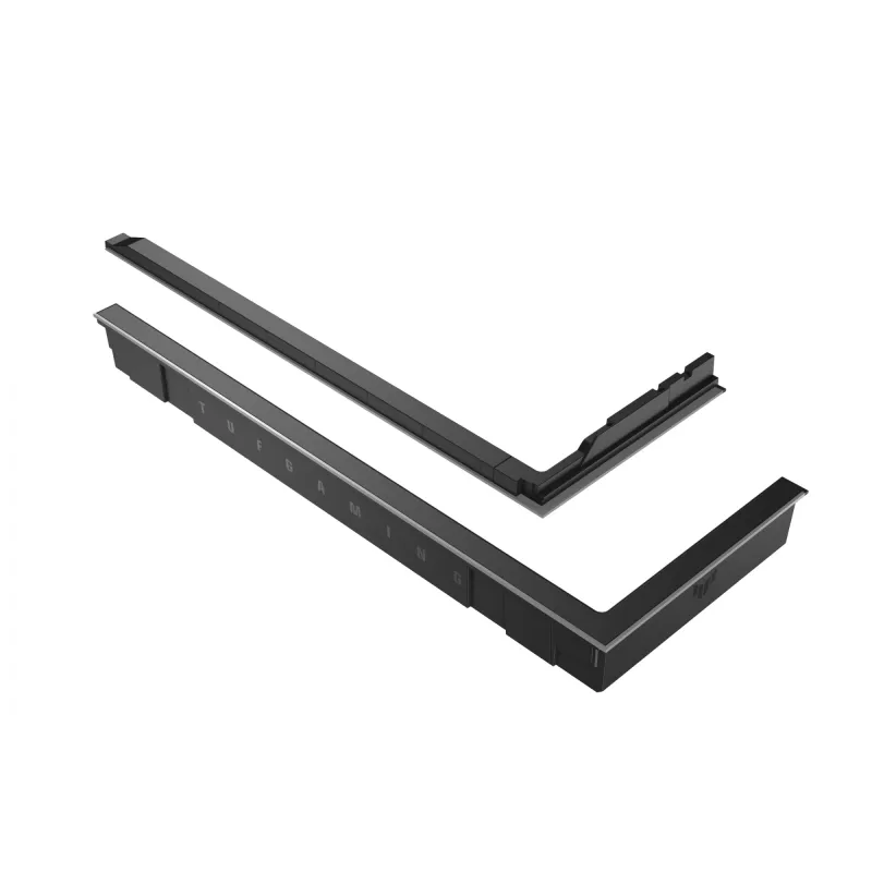 Kit de reforço de iluminação RGB ASUS TUF GAMING GT502 Horizon — ARGB 3 pinos, 5 V, 1,44 A, fixação magnética, compatível com Midi-Tower, preto