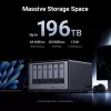 Ugreen DXP6800 Pro NAS Desktop Intel® Core™ i5 8 GB DDR5 Cinzento, Preto