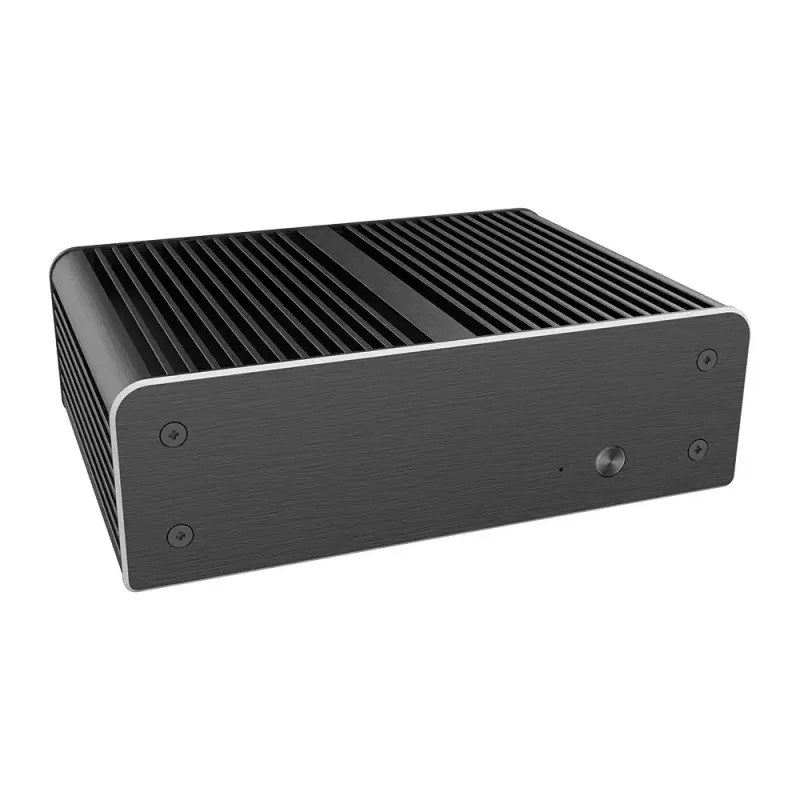Akasa Machina N caixa de alumínio sem ventoinha para NVIDIA Jetson Xavier NX e Nano, preta