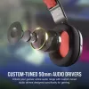 Auricular gaming com fios Corsair HS35 v2, vermelho