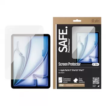 PanzerGlass SAFE. by ® Película de proteção de ecrã iPad Air 11'' (2024-2026) | iPad 11'' (2025-2026) | iPad 10.9'' (2022) | Ultra-Wide Fit